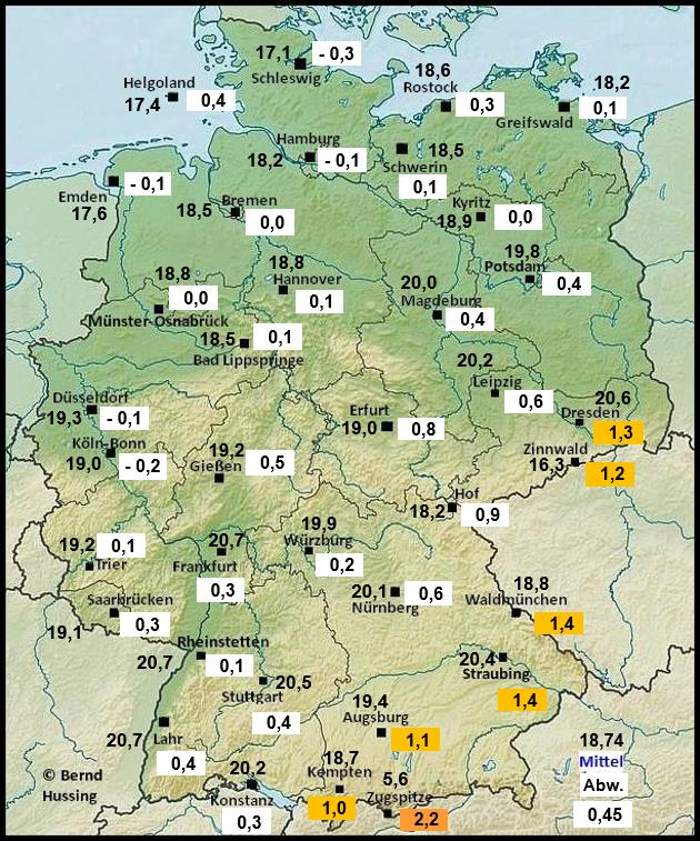 July 2024 in #Germany had an average temperature of 18.74C which is +0 ...