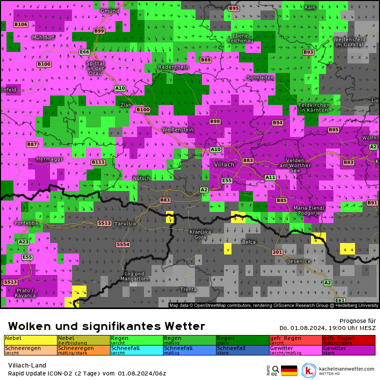 WWien10's tweet photo. Je nach #Wettermodell kann es bereits ab 16 Uhr zu ersten #Gewittern kommen (#SuperHD), das Modell #ICON-D2 sieht eine #Gewitterlinie ab ca 18 Uhr, diese könnte unwetterartig ausfallen mit #Sturm und #Hagel. Zuvor wird es aber mit der #Sonne und 30 bis örtlich 33 Grad sehr heiß. https://t.co/U17egEp6D9