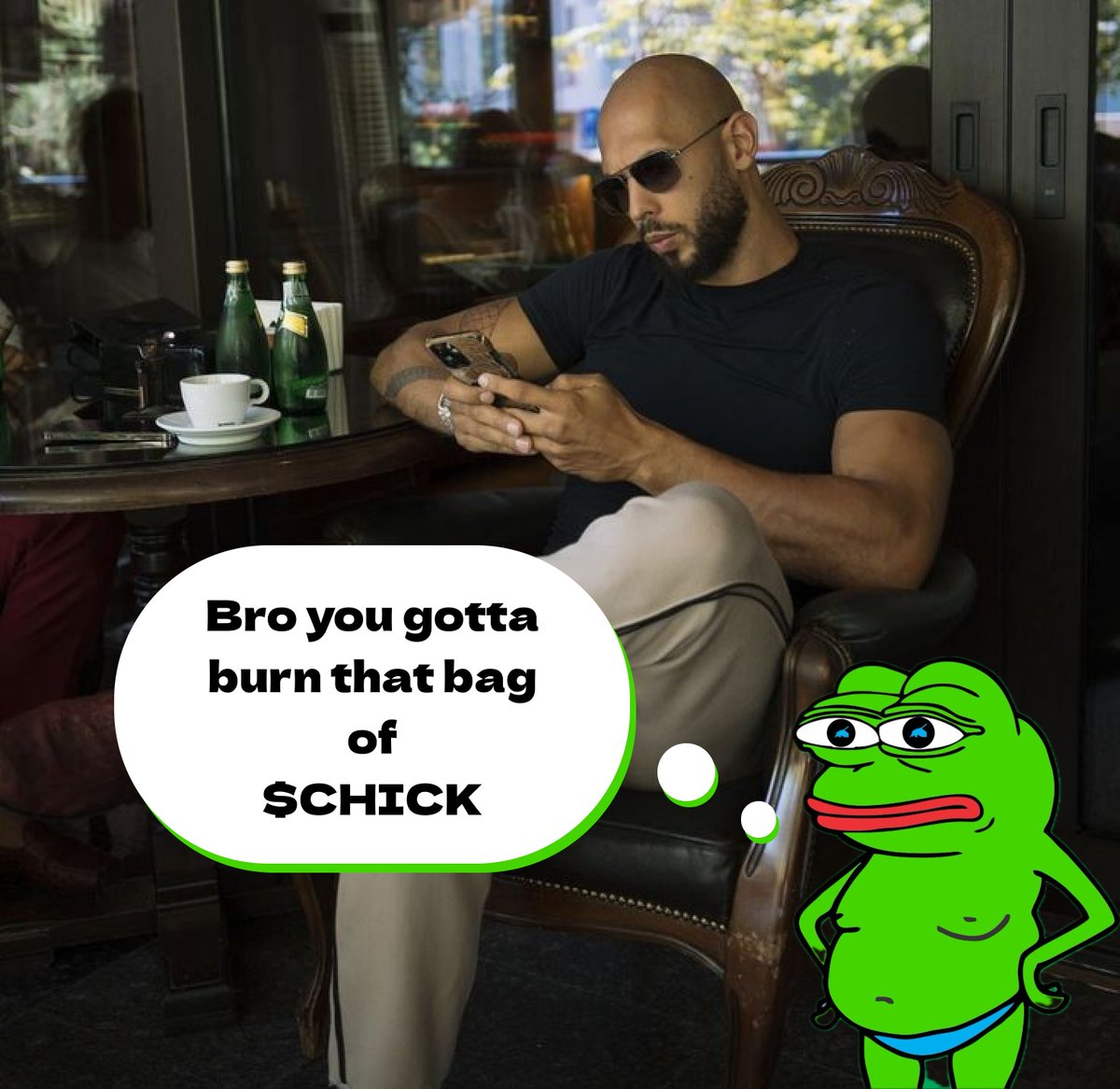 Pepe <a href="/pepecoineth/">Pepe</a> is not giving up.😎 <a href="/Cobratate/">Andrew Tate</a> burn it now🔥