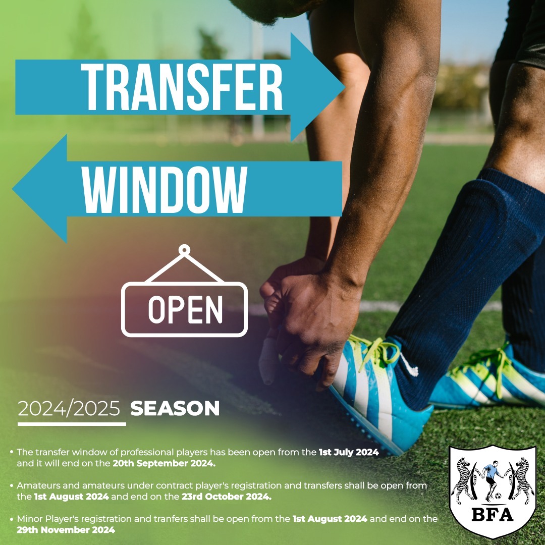 The 2024/2025 season transfer window is still open. Stay tuned for exciting player moves and team updates.