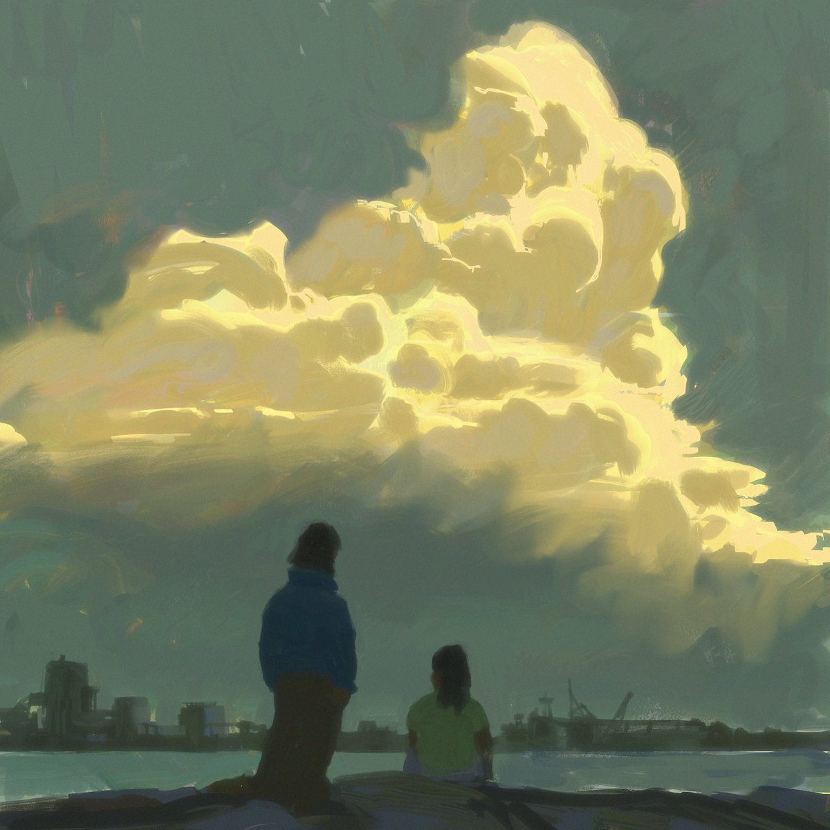 LucCourtois1's tweet photo. I love painting clouds https://t.co/h1RQmv1J1c