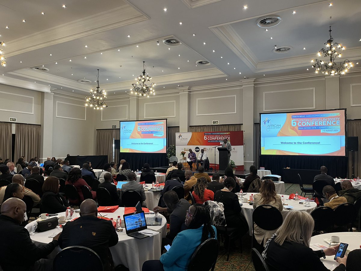 The 6th African Labour Law Society Conference is underway at Indaba Hotel, Spa &amp; Conference Centre in Johannesburg, South Africa

#ALLS2024