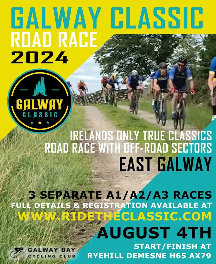 📢 Volunteer Call out! 
Galway Bay Cycling Club are looking for volunteer marshals for the Galway Classic on August 4th. 
If you can help on the day it would be greatly appreciated!
Contact <a href="/galwaybaycc/">Galway Bay Cycling Club</a> for more info.
ridetheclassic.com