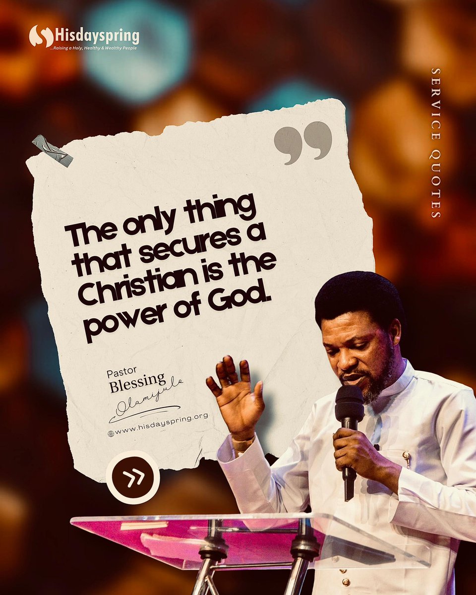 hisdayspringNG's tweet photo. Some excerpts from @pastorblessingo's Sunday teaching that should also minister to you.
You can kindly repost as you're blessed
#Righteous
#transformation
#JesusIsLord
#Hisdayspring https://t.co/jWkMMbehfJ