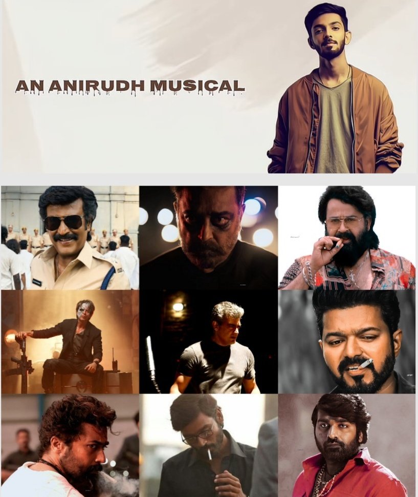 MsKodalu's tweet photo. A thread of @anirudhofficial best background score for top heroes. https://t.co/eD8qTped5T