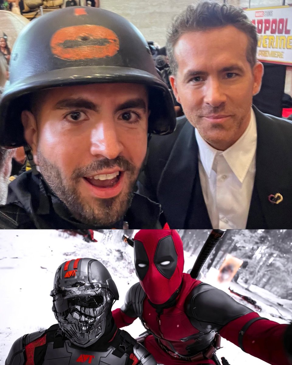 RickNerdvarro's tweet photo. Deadpool takes a selfie with a TVA Hunter? They’re the same picture.
@VancityReynolds
#Deadpool #DeadpoolAndWolverine #ryanreynolds #WadeWilson #tva #timevarianceauthority #marvel #MCU #marvelcinematicuniverse https://t.co/HOwkipRjkV