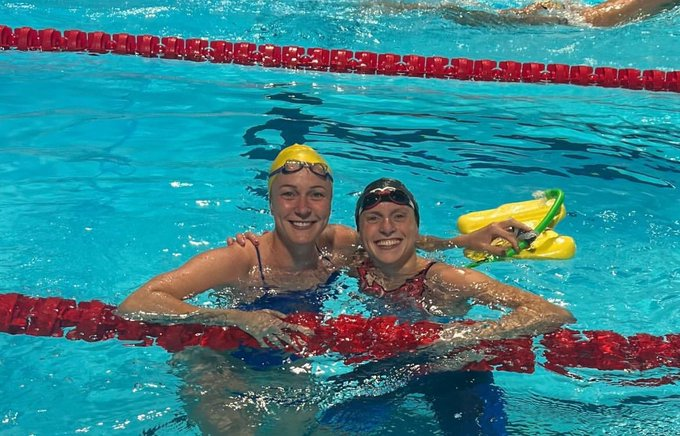 ButtstrokeSwim's tweet photo. 17 Olympic Medals
62 World Championship Medals
31 World Records broken

Simply put, these are the two best to ever do it

#PARIS2024 #Swimming https://t.co/5TFey8wsrQ