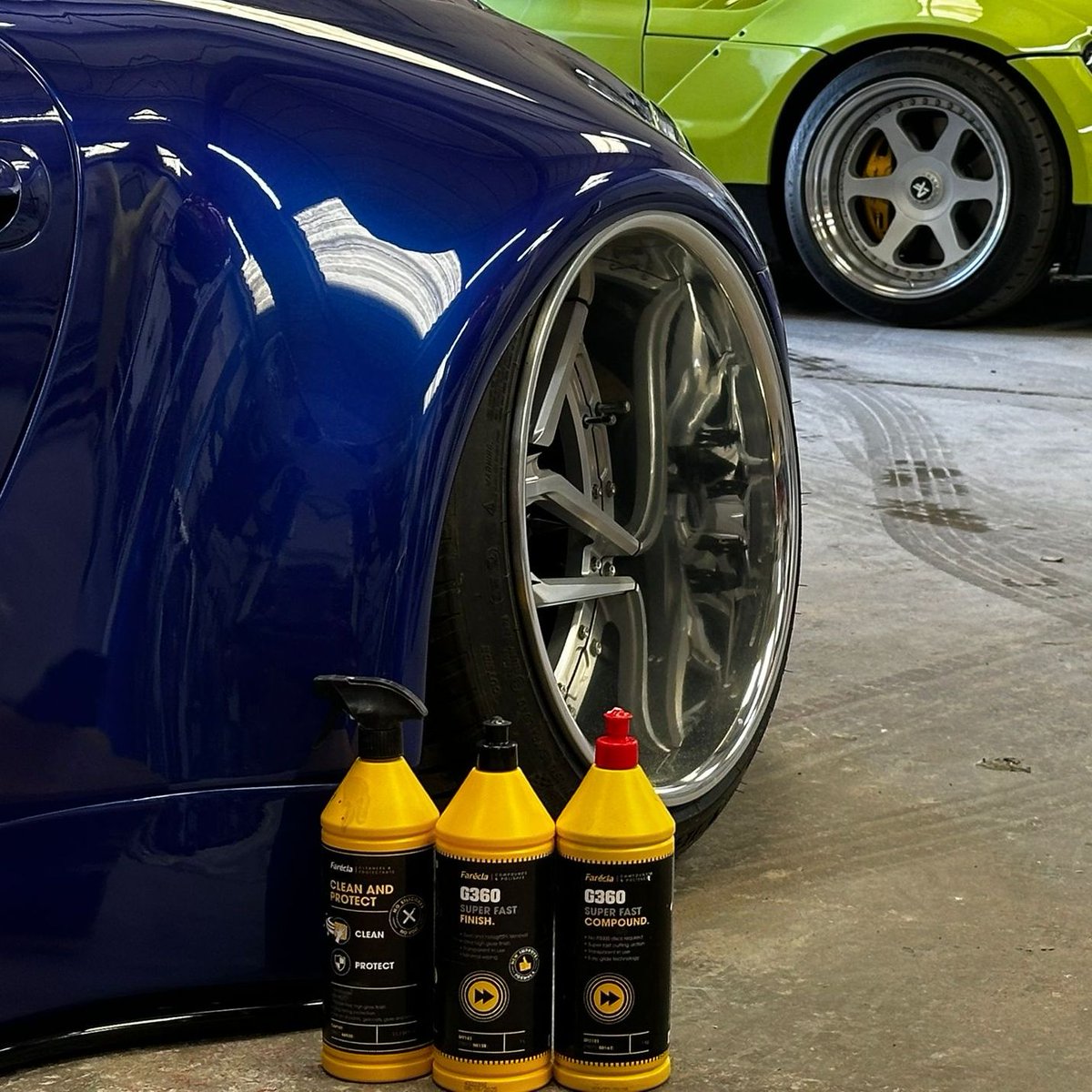 Get a Flawless, Permanent Finish with Farécla G360!

- G360 Super Fast Compound: Quickly eliminates sanding marks.
- G360 Super Fast Finish: Achieves a smooth, swirl-free gloss.
- Clean and Protect: Cleans up, protects against the elements.

l8r.it/Gb5Z