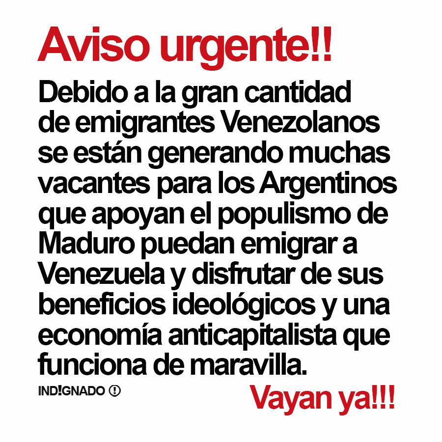 URGENTE AMIGO KIRCHNERISTA !!