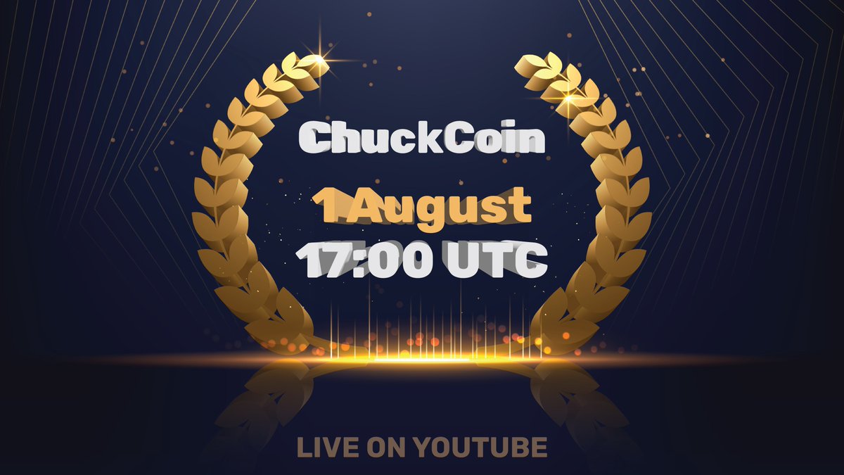 ChuckCoinCHCK's tweet photo. 🎉 Join us LIVE today on YouTube! 🎉

We're randomly selecting the winners of our ChuckCoin lottery! 🎟️ 100 lucky participants will win 100,000 CHCK each, plus an extra $100 prize divided among 5 users! 💸

📅 Date: Today
⏰ Time: 17:00 UTC
📺 Watch here: [https://t.co/u3josadzDE]
Don't miss out—tune in and see if you're one of the lucky winners! 🍀
#ChuckCoin #CryptoLottery #CHCK #Giveaway #CryptoCommunity