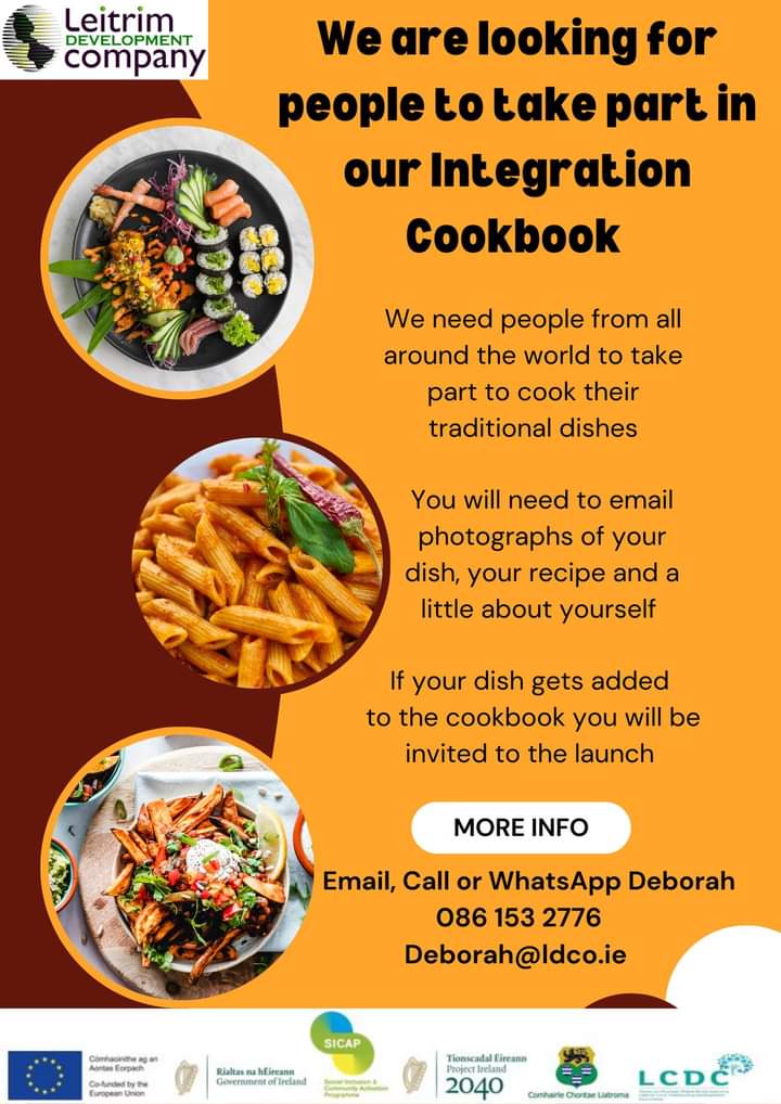 LICG16's tweet photo. A brilliant plan by @leitrimdevco 😊 International recipes a good 🍜💯💕 https://t.co/DD1ezXuEUc