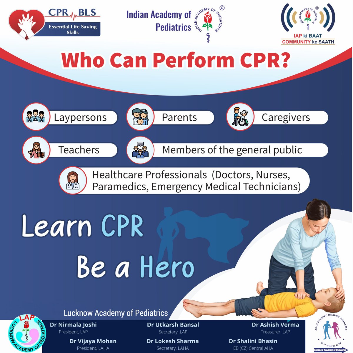 IAP Lucknow (@iaplucknow) on Twitter photo #LearnCPRsavealife #CPRmySuperPower #LAP #IAP #IAPlucknow #LAHA #AHA #lucknowacademyofpediatrics #LNF #NNF #IAPkiBaatCOMMUNITYkeSaath
<a href="/iapindia/">Indian Academy of Pediatrics (IAP)</a> <a href="/AdolHealthIAP/">Adolescent Health Academy - IAP INDIA</a> <a href="/IPAWorldorg/">International Pediatric Association</a> <a href="/MeUPGovt/">Medical Education Uttar Pradesh</a> <a href="/MoHFW_INDIA/">Ministry of Health</a> <a href="/UNICEFIndia/">UNICEF India</a> #LearnCPRsavealife #CPRmySuperPower #LAP #IAP #IAPlucknow #LAHA #AHA #lucknowacademyofpediatrics #LNF #NNF #IAPkiBaatCOMMUNITYkeSaath
<a href="/iapindia/">Indian Academy of Pediatrics (IAP)</a> <a href="/AdolHealthIAP/">Adolescent Health Academy - IAP INDIA</a> <a href="/IPAWorldorg/">International Pediatric Association</a> <a href="/MeUPGovt/">Medical Education Uttar Pradesh</a> <a href="/MoHFW_INDIA/">Ministry of Health</a> <a href="/UNICEFIndia/">UNICEF India</a>