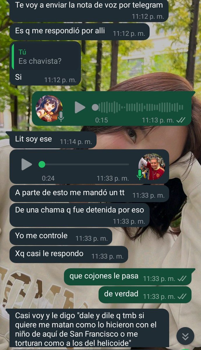 taylorveneca's tweet photo. ÚLTIMO MENSAJE DE MÍ AMIGO LUEGO DE DECIRME QUE SU PROPIO PADRE CHAVISTA LO AMENAZO POR INCITAR AL ODIO EN SUS REDES SOCIALES https://t.co/FtIrHC1MeM
