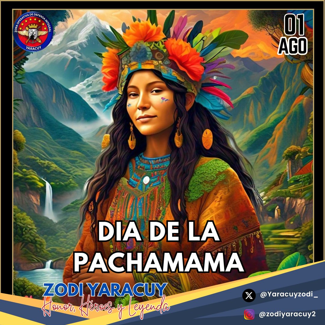 Hoy #01Ago se celebra el Día de la Pachamama en honor a la divinidad andina que representa a la Madre Tierra en los pueblos andinos. ¡Feliz Pachamama Raymi! 🌎🌱 #Pachamama #DíaDeLaTierra #Andes #CulturaAndina

#ZODIYaracuy