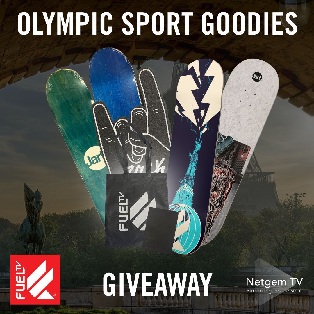 We're excited to announce Fuel TV’s Giveaway, exclusively on Netgem TV! Don't miss your chance to win amazing prizes and fuel your passion for action sports.
Head over to Netgem TV now to enter! Good luck! 
#FuelTV #NetgemTV #Giveaway #ActionSports #EnterNow #tvaas