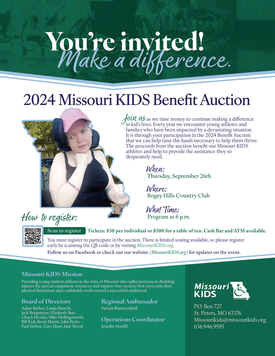 MKids504's tweet photo. Don't wait to secure your tickets for the 2024 Missouri KIDS Benefit Auction on September 26 at 6 pm!  Appetizers will be provided and there will be a cash bar available.  Visit https://t.co/iENNfmpvWJ to register today! https://t.co/RIkULkajpc