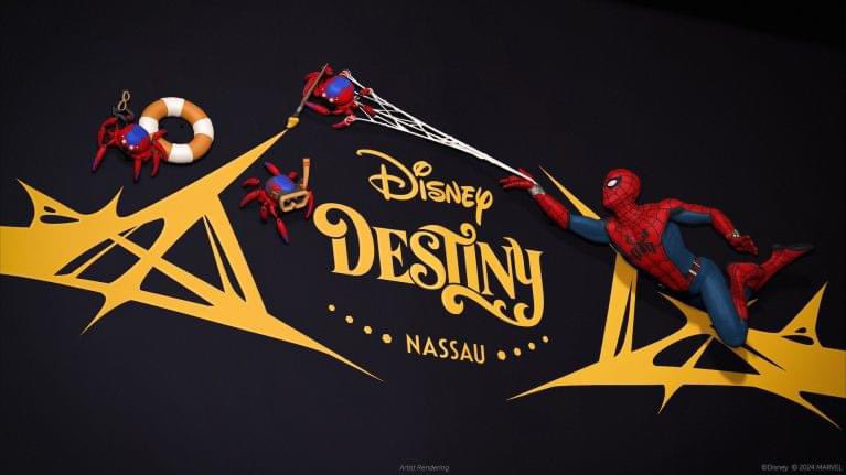 DCL_CRUISE_NERD's tweet image. Disney cruise line has revealed Spider Man will be our hero on the back of the Disney Destiny while Black Panther will welcome guests into the grand hall. (Wakanda Forever!) #disneydestiny #marvel #disneycruiseline