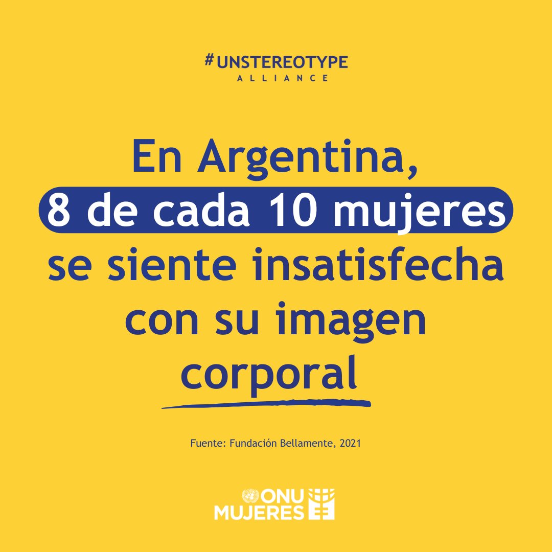 ✅ La publicidad debe cuestionar los estereotipos, no reproducirlos ❌.

En el marco de la <a href="/un_stereotype/">Unstereotype Alliance</a>, <a href="/ONUMujeresArg/">ONU Mujeres Argentina</a>   organizó un taller para reflexionar sobre los estereotipos en la publicidad online 💻y promover la diversidad corporal y el bienestar digital 💙.