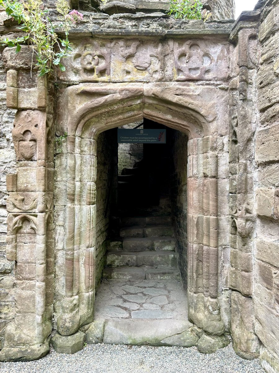 A very beautiful and evocative doorway at Ludlow Castle, Shropshire 🥰
