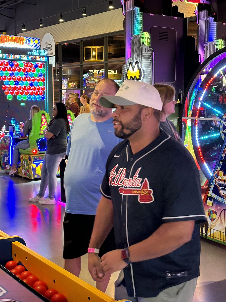 What a great way to start the new school year with our friends from BLE and BHS! Fun times at Main Event! #BlackmanFamily