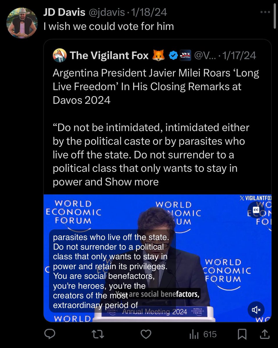 MeganEllyia's tweet photo. The new editor of the RFT is a fan of the Argentinian fascist president and against public health. Maybe he’s planning to move the paper to St. Charles because that type of bias isn’t going to work in STL city. #RIPRFT https://t.co/qO8kjm2AzH