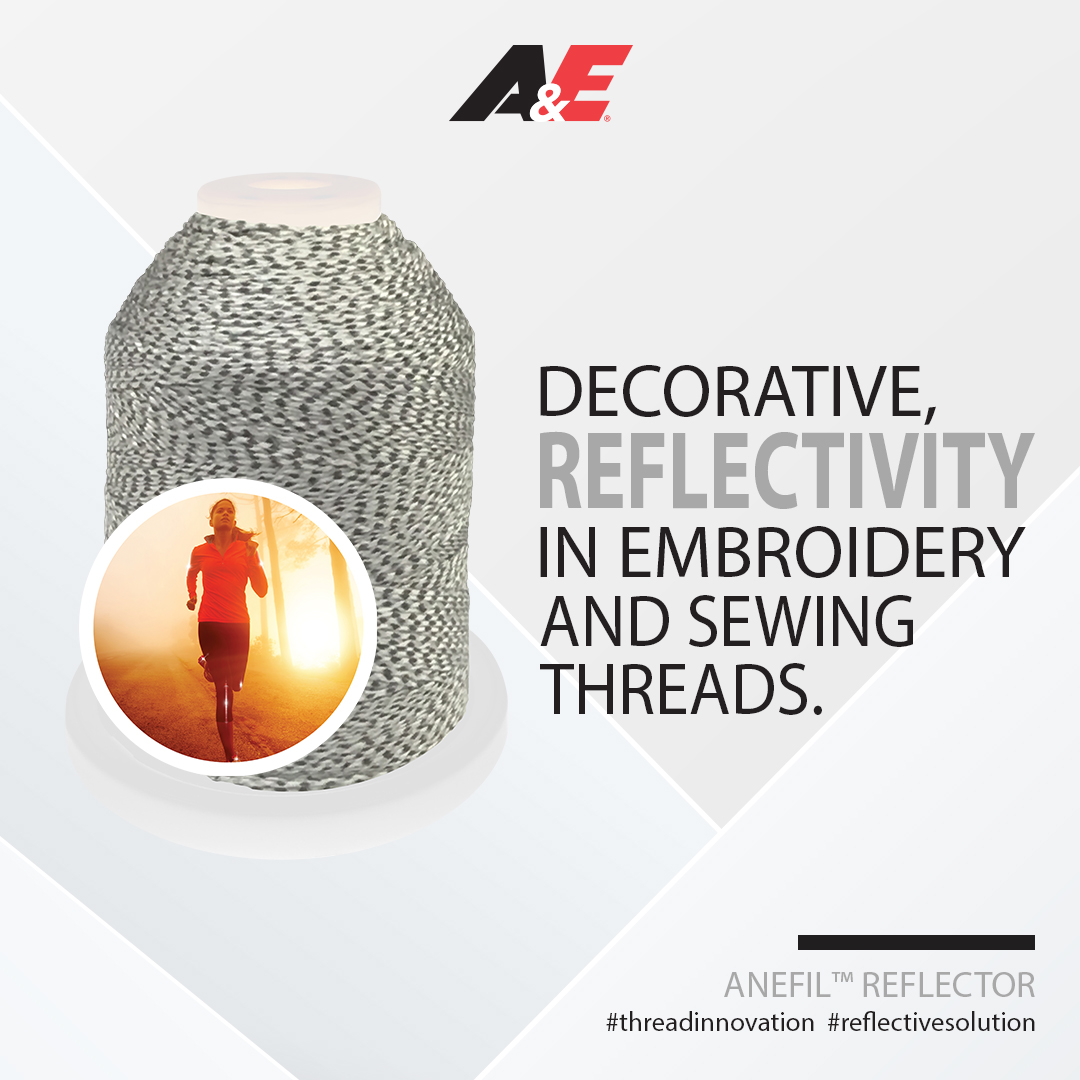 AmericanEfird's tweet image. Designed for use coverstitch and overedge stitch applications, Anefil™ Reflector creates beautiful decorative, reflective seams and embroidered enhancements. 

Learn more about the benefits of Anefil™ Reflector: amefird.com. 

#threadinnovation #aethread