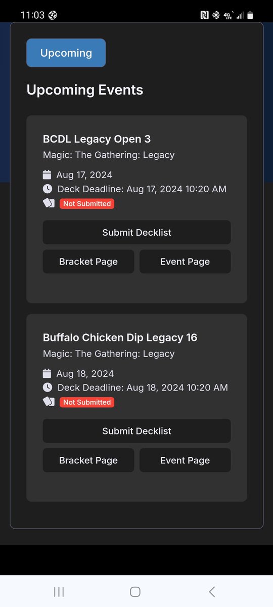 IanHoffMTG's tweet photo. *stares intently at calendar hoping to make time move faster*

@BcdLegacy coming up in only 2 weeks!  Get those sign ups coming! https://t.co/R1ihcS2OKk