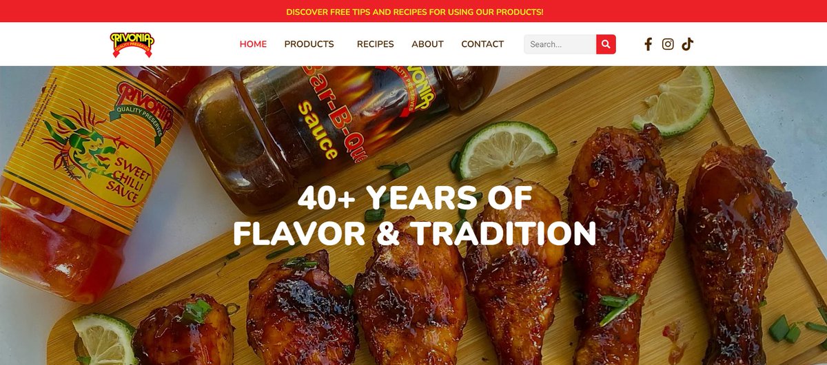 OnbrdSolutions's tweet image. 🌶️A website to bring some flavor into your live!! 🌶️
Check out the new website we created for Rivonia Zambia rivoniaproducts.com
For 40 years, they&apos;ve sourced the freshest chilies from local Zambian farmers, supporting sustainable practices and community growth.
