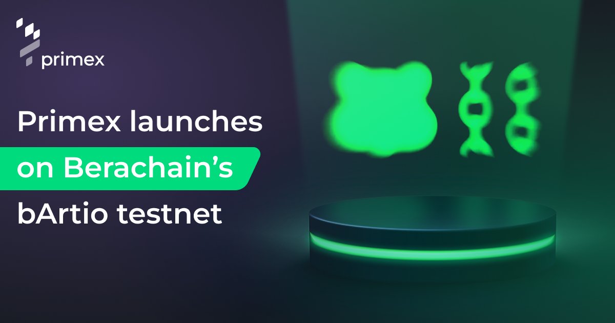🚀 New expansion milestone! Primex Launches on Berachain's bArtio Testnet 🐻⛓

That's not all for today!

We're thrilled to announce that Primex is now live on bArtio, the V2 testnet of <a href="/berachain/">Berachain Foundation 🐻⛓</a>, leveraging the innovative Proof-of-Liquidity (PoL) consensus! 🚀🔗

Try Margin