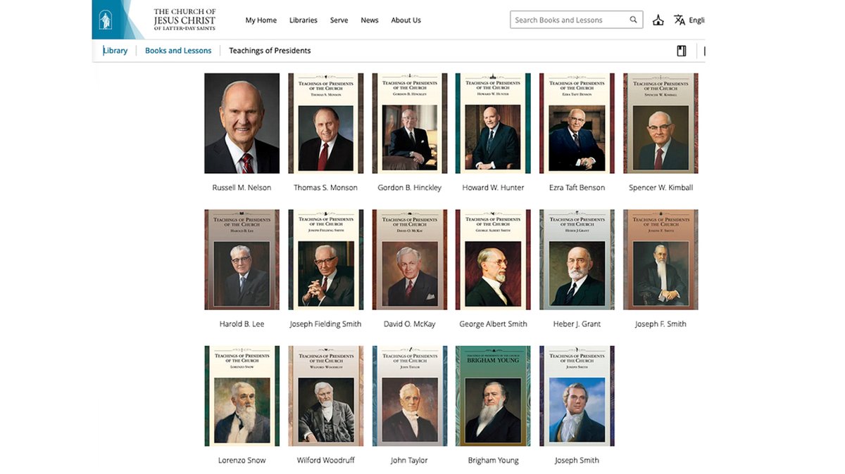 Ch_JesusChrist's tweet photo. The Church of Jesus Christ of Latter-day Saints has digitally released four chapters of the new “Teachings of the Presidents of the Church: Russell M. Nelson” manual in Gospel Library in 12 languages.

President @OaksDallinH, First Counselor in the First Presidency, said President Nelson, who celebrates his 100th birthday on September 9, 2024, “has provided a remarkable example of how understanding the Atonement of Jesus Christ can bring to us heavenly relief in our trials. In the just-released ‘Teachings of Presidents of the Church: @NelsonRussellM,’ we are fortunate to learn from these experiences,” he said.

Learn more on Church Newsroom.

https://t.co/gH0VY3J2IP