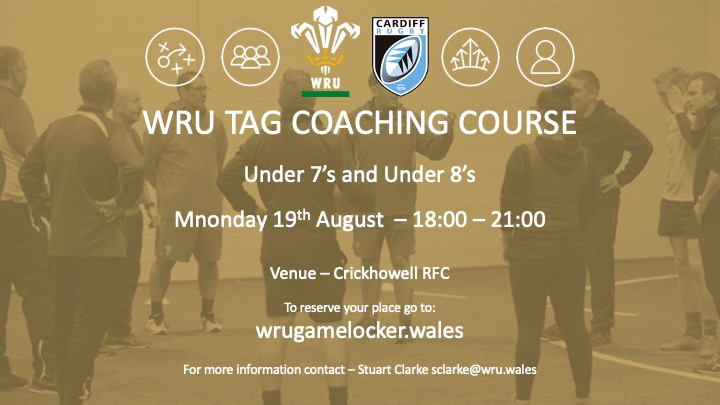 Stuart clarke (@clarkewruedu) on Twitter photo Upcoming Tag and CEC Coaching courses <a href="/CrickhowellRFC/">Crickhowell Rugby</a> .
Book by visiting the WRU Game locker.
Get qualified to help develop the players within our community.
<a href="/WRU_Community/">WRU Community - Wrth galon y genedl</a> Upcoming Tag and CEC Coaching courses <a href="/CrickhowellRFC/">Crickhowell Rugby</a> .
Book by visiting the WRU Game locker.
Get qualified to help develop the players within our community.
<a href="/WRU_Community/">WRU Community - Wrth galon y genedl</a>