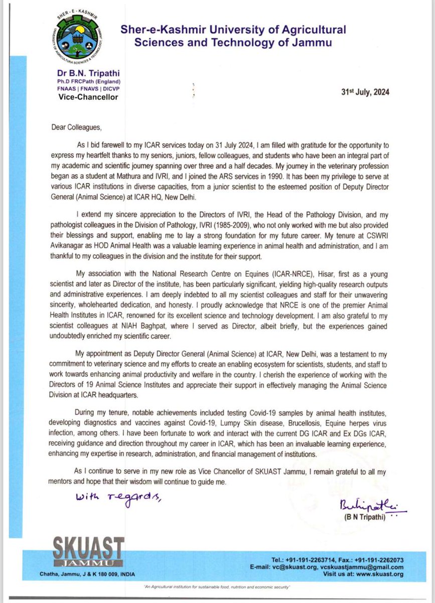 SKUAST- Jammu tweet media