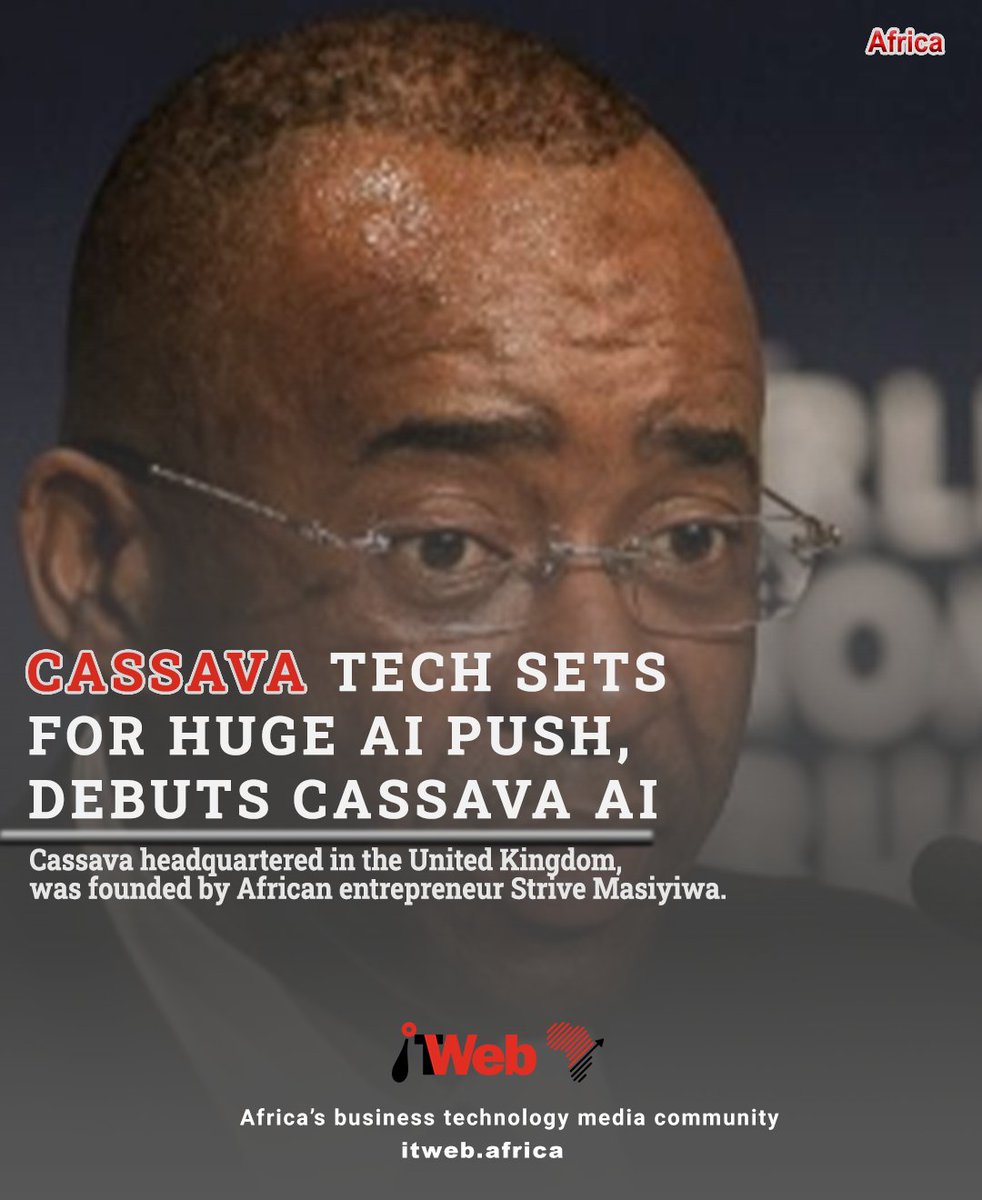 ITWebAfrica's tweet image. Cassava Technologies, a developing markets technology systems integrator, announced today that its Artificial Intelligence (AI) activities would now be managed as a separate business entity, Cassava AI.
itweb.africa/content/LPwQ5M…
#cassava #liquidtechnologies