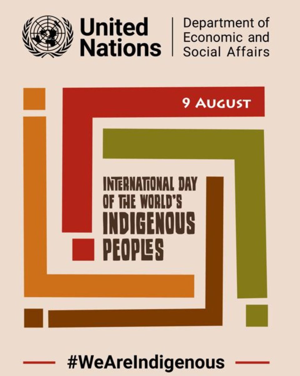 UN4Indigenous's tweet photo. 🎉Happy International Day of the World's Indigenous Peoples!🎉

Join us online today with the theme "Protecting the rights of Indigenous Peoples in Voluntary Isolation and Initial Contact" https://t.co/aWcFeti7PM

#WeAreIndigenous #IndigenousPeoplesDay https://t.co/lMRkMXBUw2