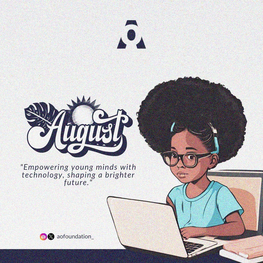 _aofoundation's tweet photo. Step into the new month with a vision for a brighter future! 💡

"Empowering young minds with technology, shaping a brighter future"

Don't forget to register your child, families, and loved ones for the Ogbomoso Summer Tech School

Click this link 👇👇
https://t.co/2qQZUA8ptm https://t.co/Ej1lvAWh2V