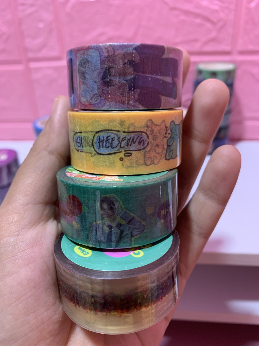 aeriyeolph's tweet photo. WTS LFB PH

🌷ENHYPEN OFFICIAL WASHI TAPE
🌷10 METERS
🌷SEALED
 🌷80 EACH / 200 SET

MOP: GCASH 
MOD: FLASH EXPRESS https://t.co/G0s9GbHlRx
