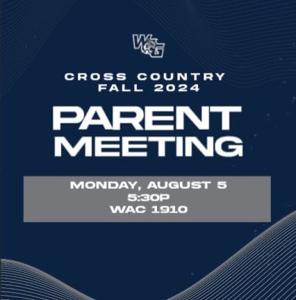 WGHS_XCTrack's tweet image. Preseason parent meeting! We can’t wait to kick off year 2 of WGXC!