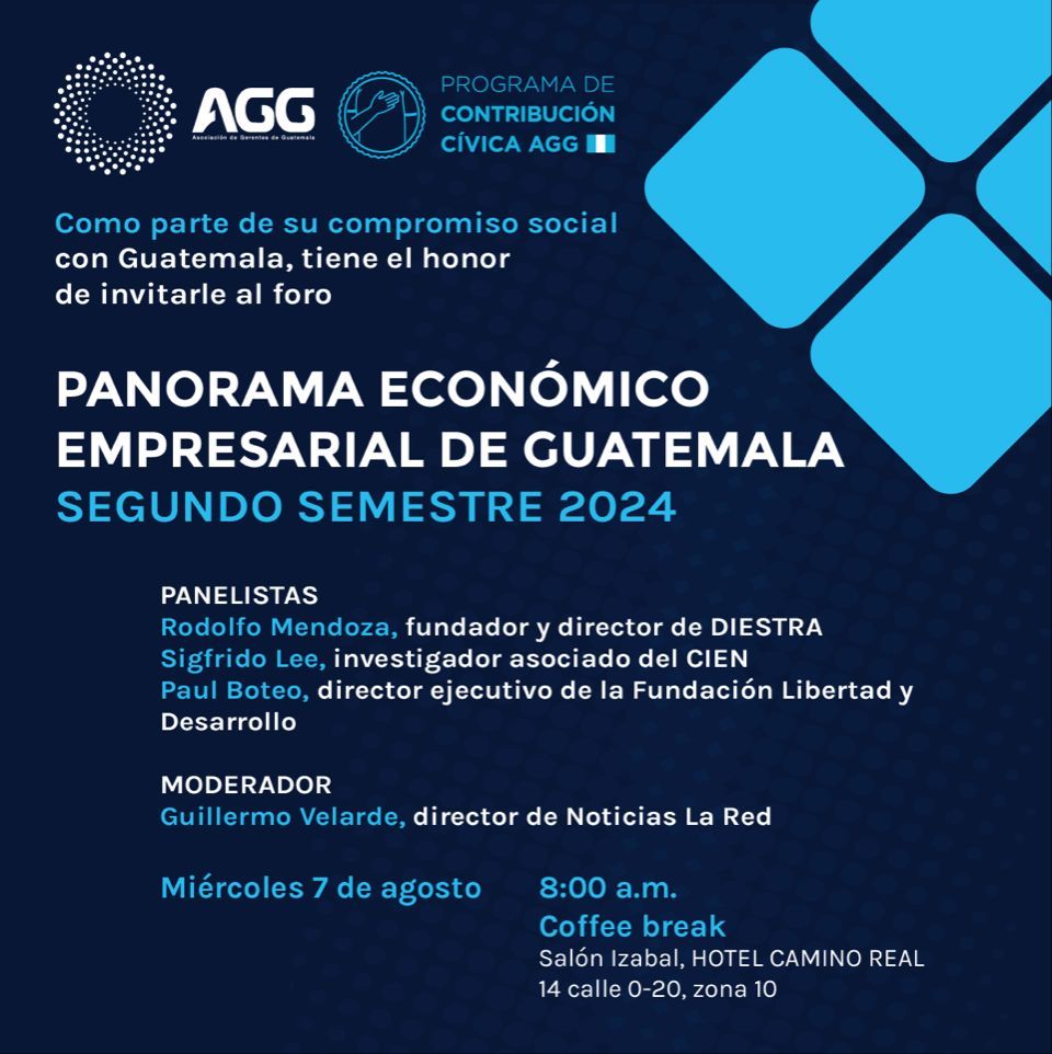 AGGuatemala's tweet photo. 💼 Foro Presencial | Panorama Económico Empresarial de Guatemala
✅ Si eres socio, regístrate aquí sin costo: https://t.co/lWIO8tkSAD
#SoyGerente #SoyAGG #AGG65 https://t.co/mdN7Kc8ics