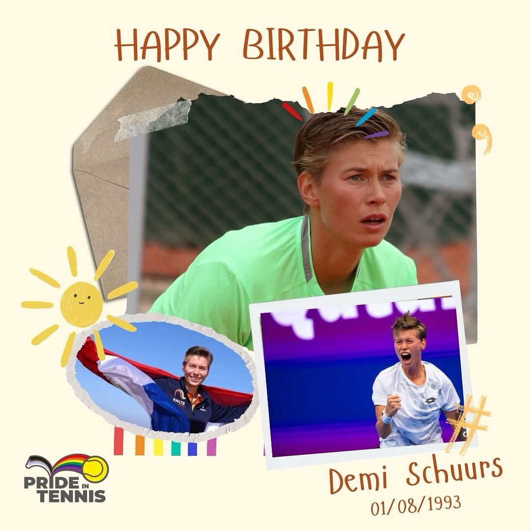 🎾🌈 Happy Birthday to the incredible Demi Schuurs! 🎉 

Your dedication, passion, and pride inspire us all. 

We're cheering you on as you head to the Olympics!💪

#prideintennis  #tennis  #inclusionmatters