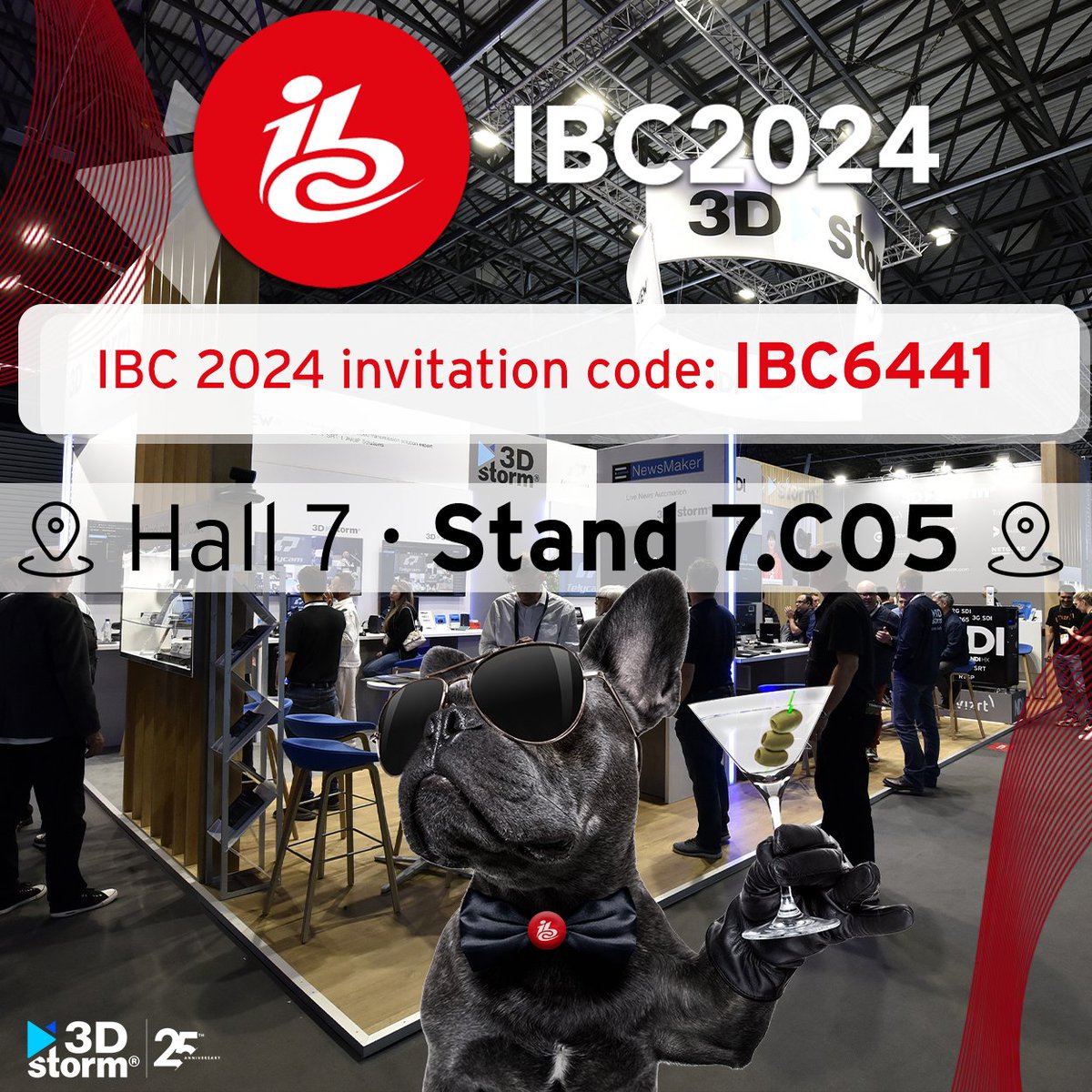 🌟 Get Your Free Entrance to IBC 2024 with 3D Storm! 

📍 Hall 7 – Stand 7.C05
🎟 reg.ibc.org · Code: IBC6441

Secure your free entrance with our invitation code. Explore our brand new catalog &amp; the latest trending NDI products. Don't miss this perfect opportunity!🎉