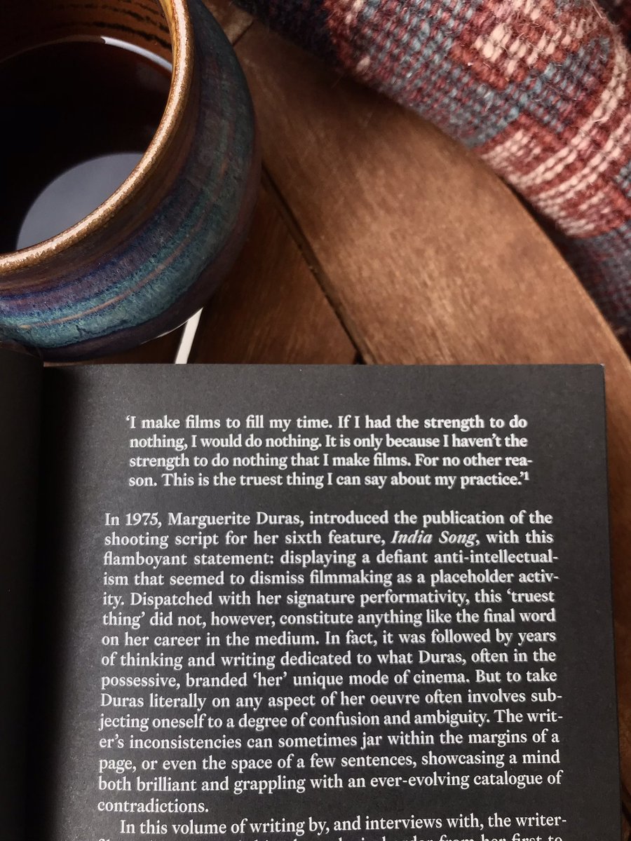 Helen Charman (@helen_charman) on Twitter photo ‘To take Duras literally on any aspect of her oeuvre often involves subjecting oneself to a degree of confusion and ambiguity’— <a href="/aliceblackhurst/">Alice Blackhurst</a> introducing the beautiful <a href="/anothergaze/">Another Gaze / Another Screen</a> translation of MY CINEMA ‘To take Duras literally on any aspect of her oeuvre often involves subjecting oneself to a degree of confusion and ambiguity’— <a href="/aliceblackhurst/">Alice Blackhurst</a> introducing the beautiful <a href="/anothergaze/">Another Gaze / Another Screen</a> translation of MY CINEMA