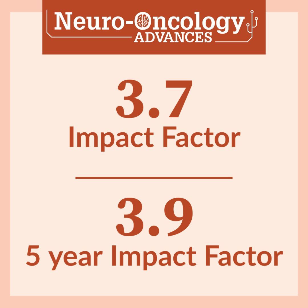 EditorNeuro's tweet image. Another reason to read through #NeuroOncology Advances - we are proud of our #ImpactFactor of 3.7 and 5 year Impact Factor of 3.9!