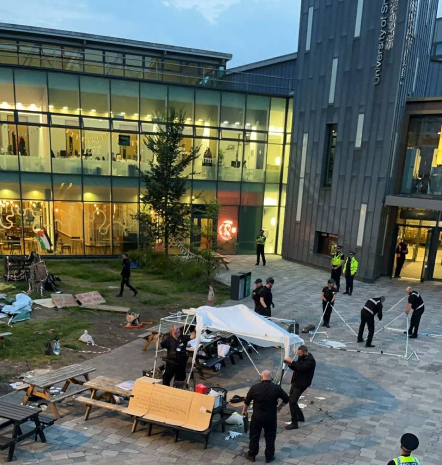 They came at us at 5am this morning. Our camp is officially evicted.