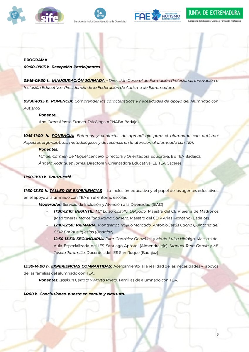 inclusionad's tweet photo. El 9 de septiembre en Mérida se celebra la Jornada Regional "Educación inclusiva para el alumnado con TEA: Propuestas prácticas para la respuesta educativa"  
Periodo de Inscripción ABIERTO⚠️desde el 30/07 al  05/09 de 2024
¡¡INSCRÍBETE!! https://t.co/K8wQg2Q0jt
@InnovacionForm https://t.co/gTFYUljCxO