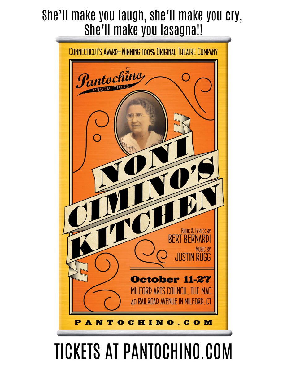 Pantochino's tweet photo. NONI CIMINO'S KITCHEN, our sold out 2017 hit musical returns this fall. Tickets are on sale now at https://t.co/xgLcfI5sn1
Mangia, mangia, mangia! https://t.co/4fily9fSSE