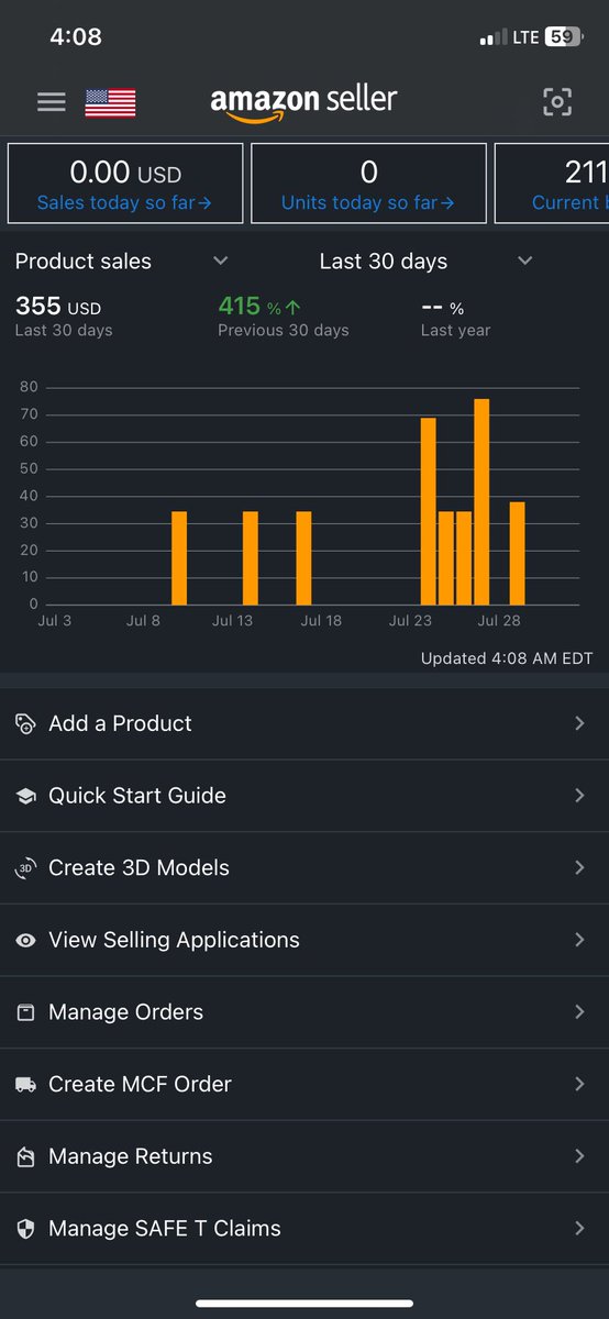 sv3_hustlin's tweet image. Started June 7th. Had one sale late June. Hoping the people that hate money sell out on my other products and August is better. All FBM.