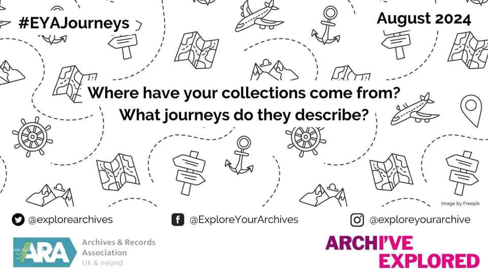 Ready for a new monthly theme?! 🎉

This August, it’s #EYAJourneys ✈️

Make sure to use the hashtag and tag us in your archive adventures - we can’t wait to see your posts! 

#ExploreYourArchive