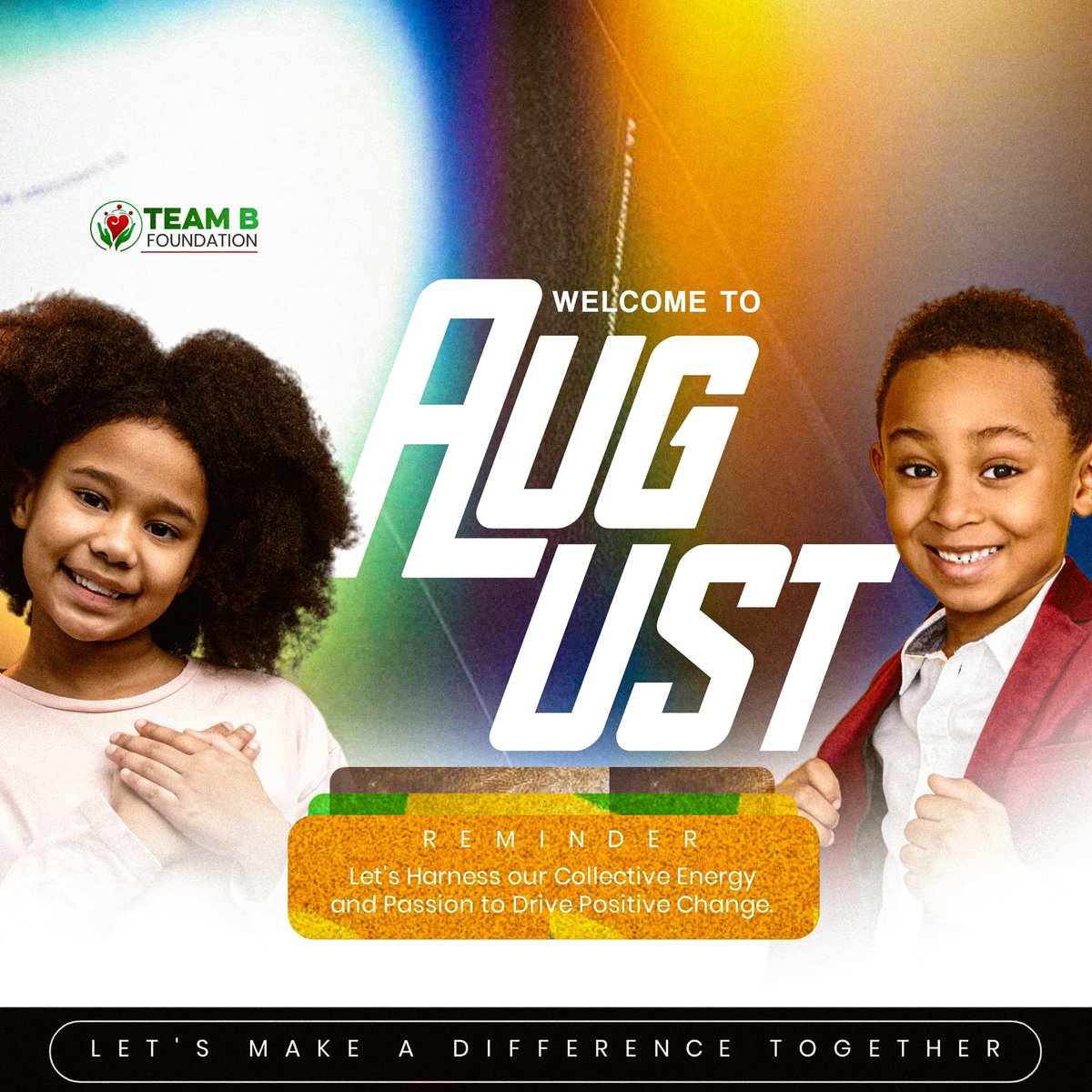 Team_B_F's tweet image. Welcome to the month of August ✅🚀

Happy new month from Team B Foundation Family ❤️