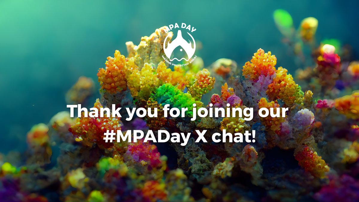 Thank you to all who have taken part in this year's #MPADay X chat! What an inspiring and thought-provoking conversation we've had! 
Be sure to join the free virtual live tour of MPAs from Sweden to South Africa, happening online from 2pm to 3pm SAST today (an hour's time). DA