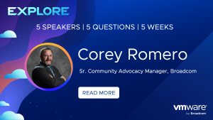 andynash99's tweet photo. Attending #VMwareExplore Las Vegas then check out Corey Romero's @vCommunityGuy video and take a look a his session How to Become an Enterprise Influencer [CODEB2520LV] and the legend that is @NoellGrier gets a speakers badge as a co-presenter Whoop Whoop https://t.co/MybK7pTwer https://t.co/9KxXiOcojy